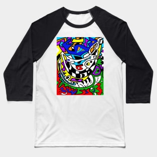 Abstract cat Baseball T-Shirt
